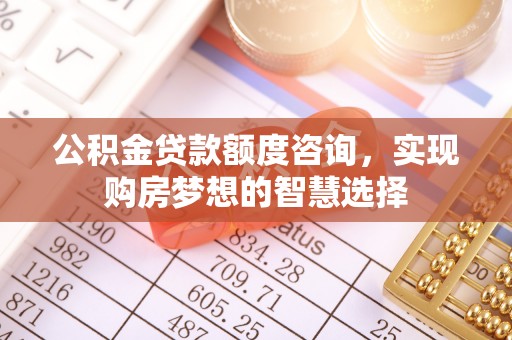 安南公积金贷款额度咨询，实现购房梦想的智慧选择
