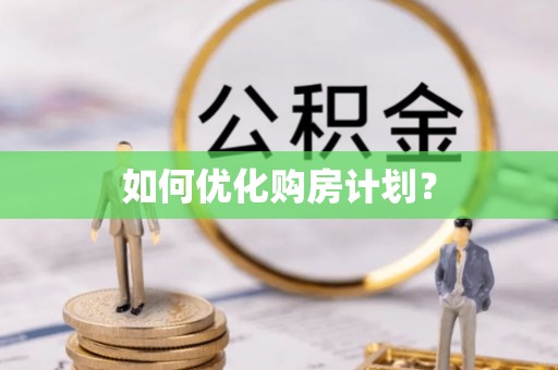 安南如何优化购房计划？