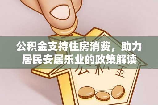安南公积金支持住房消费，助力居民安居乐业的政策解读